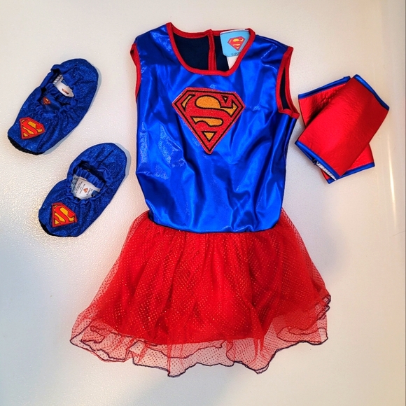 Girls Deluxe Super Hero Woman Rubies Halloween Costume with Cape Size Small - Picture 7 of 7